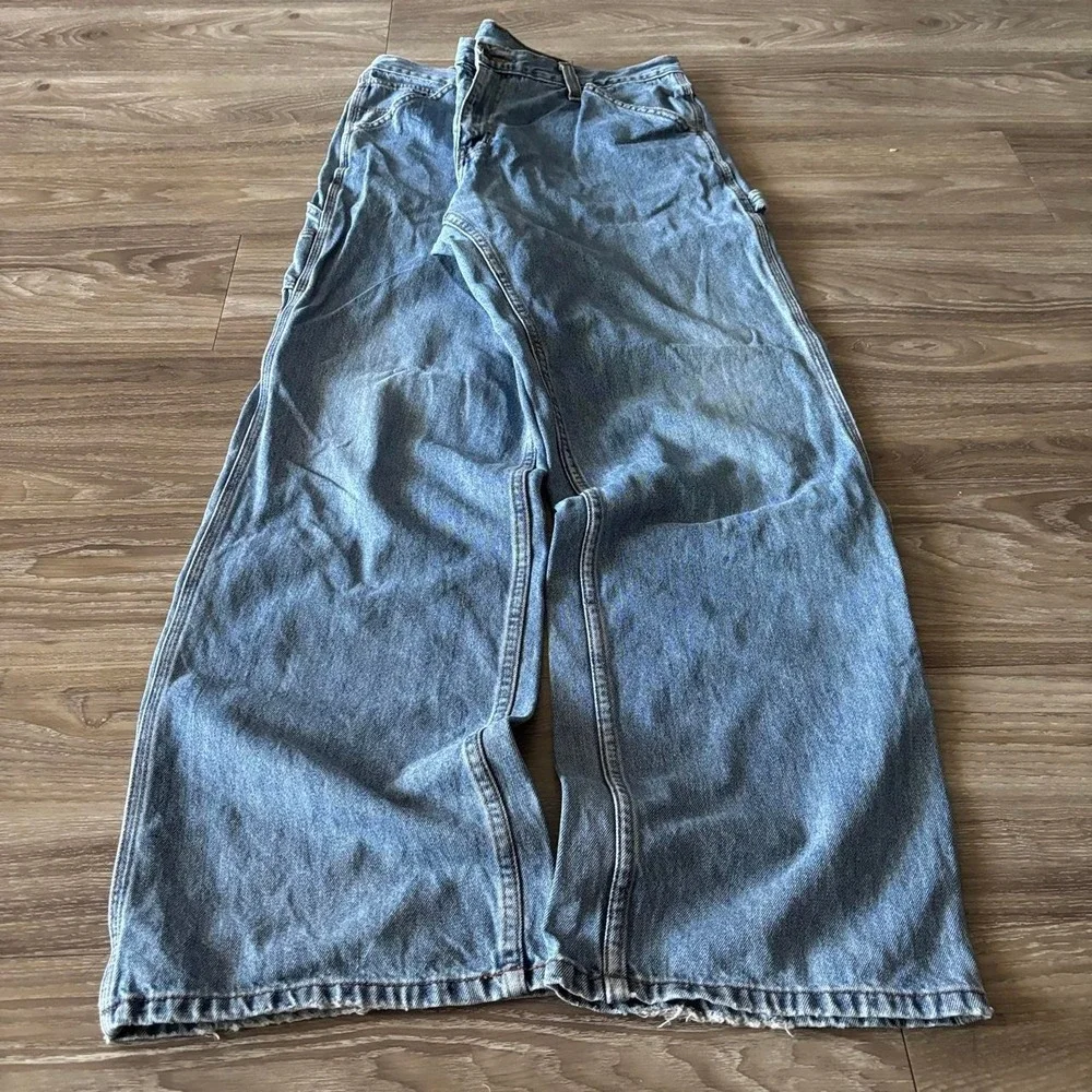 Vintage Y2K/2000s Baggy Light Wash Skater Carpenter Denim Jeans! 36x34
